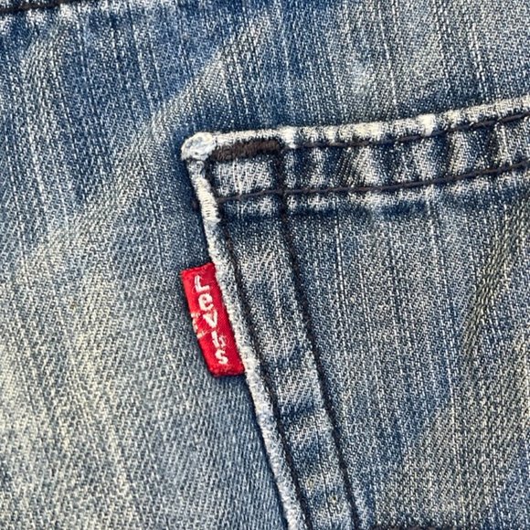 Levi's Cut Off Blue Denim Jean Shorts Size 32 - Picture 10 of 10